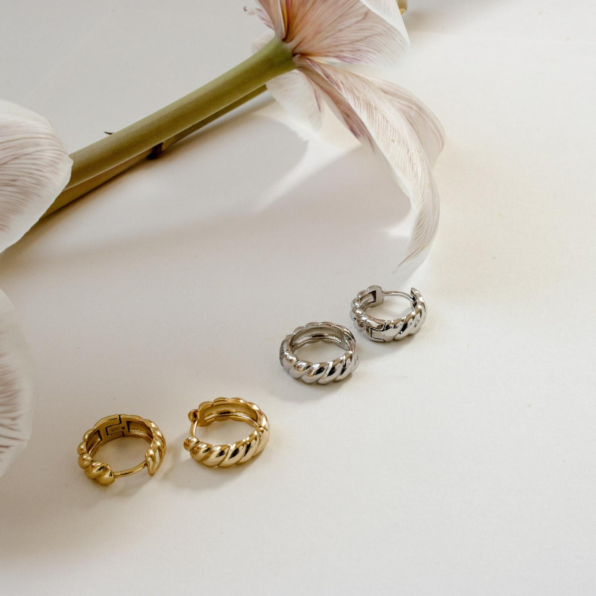 Morgan croissant hoops