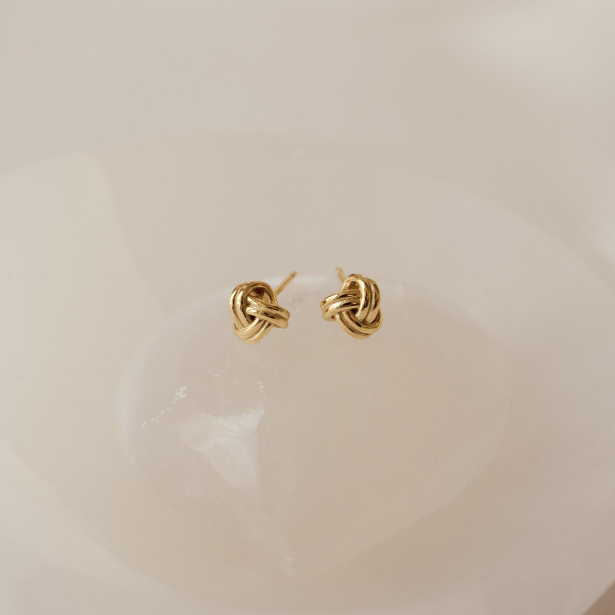 Love knot studs 1