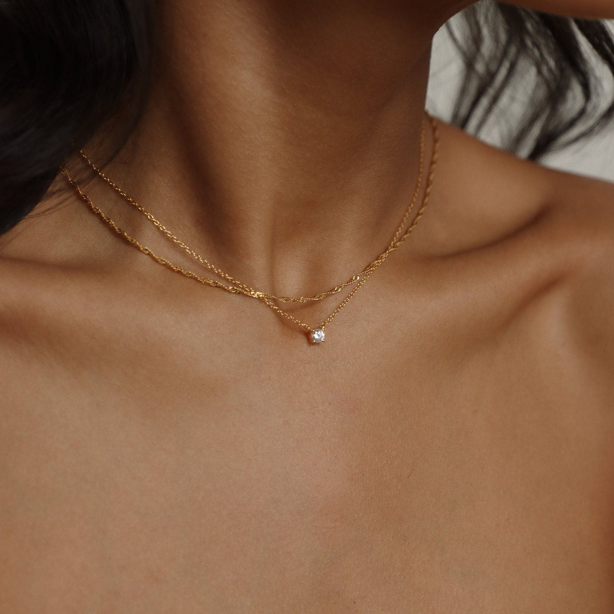 Singapore twist necklace