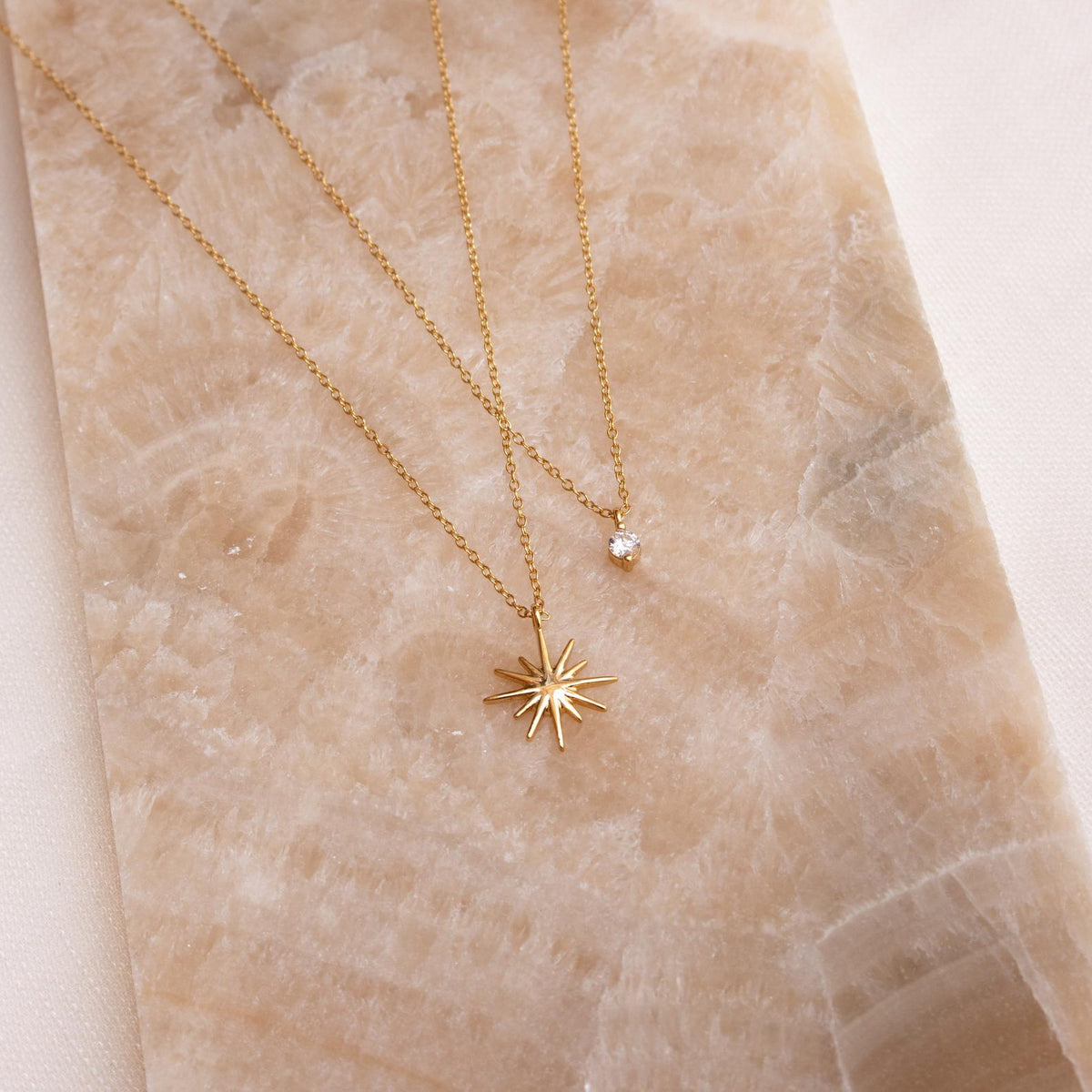 Laura starburst duo necklace