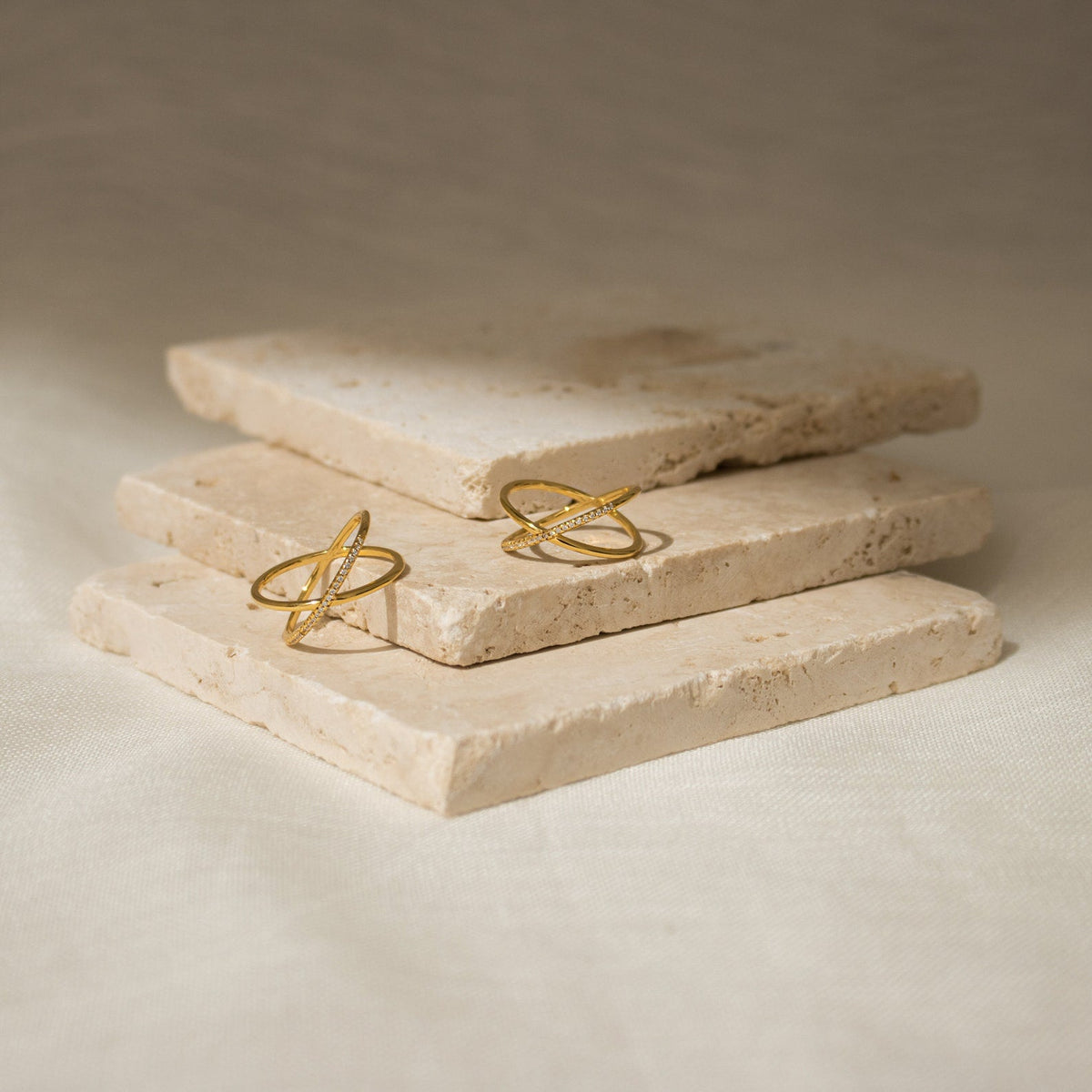 Pave x ring