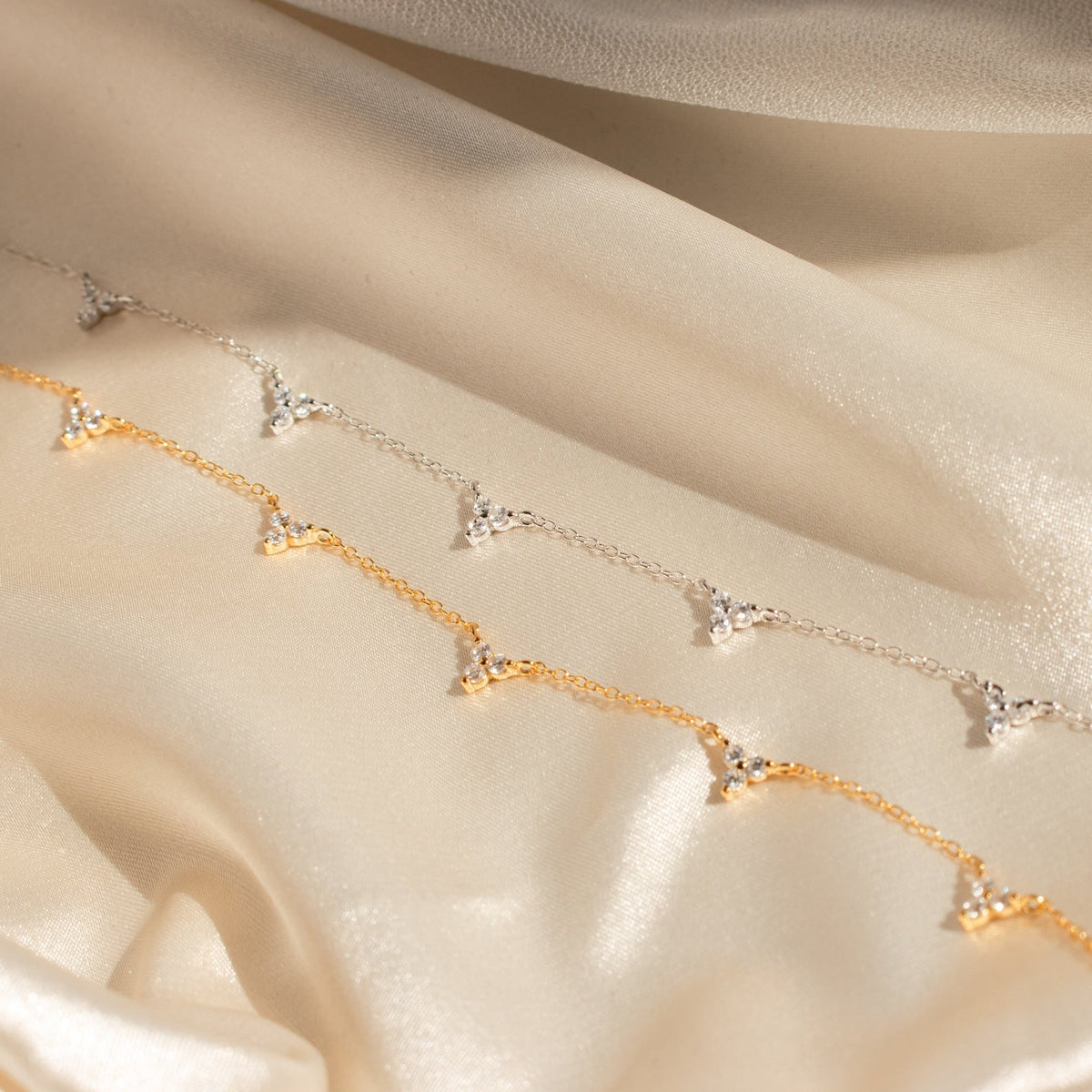Hana diamond station necklace