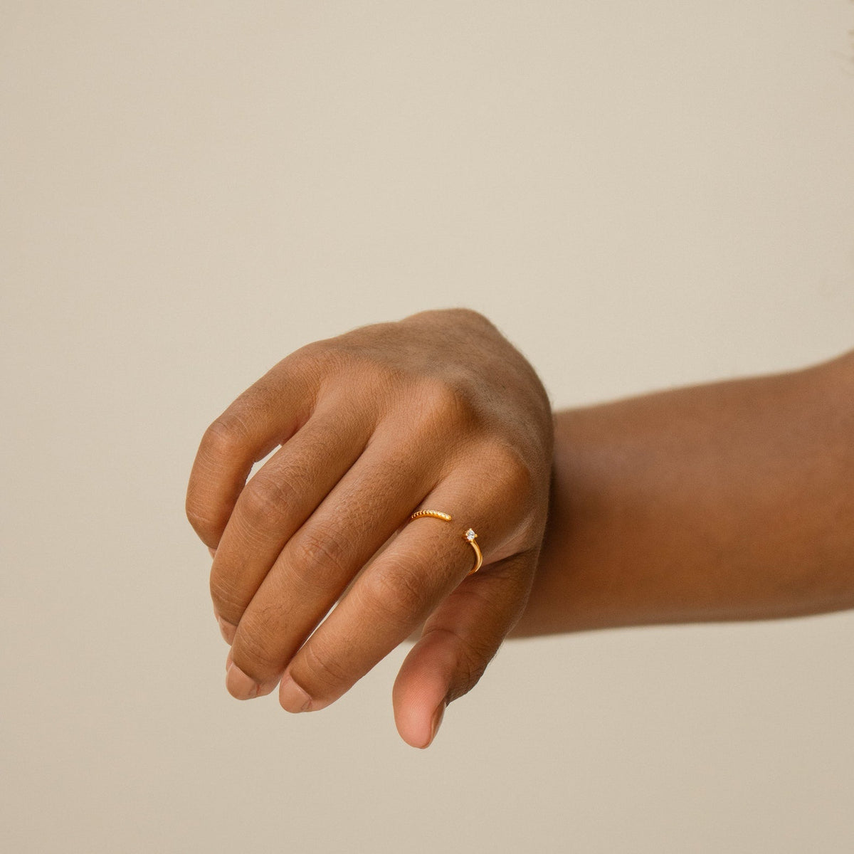 Cecilia pave ring