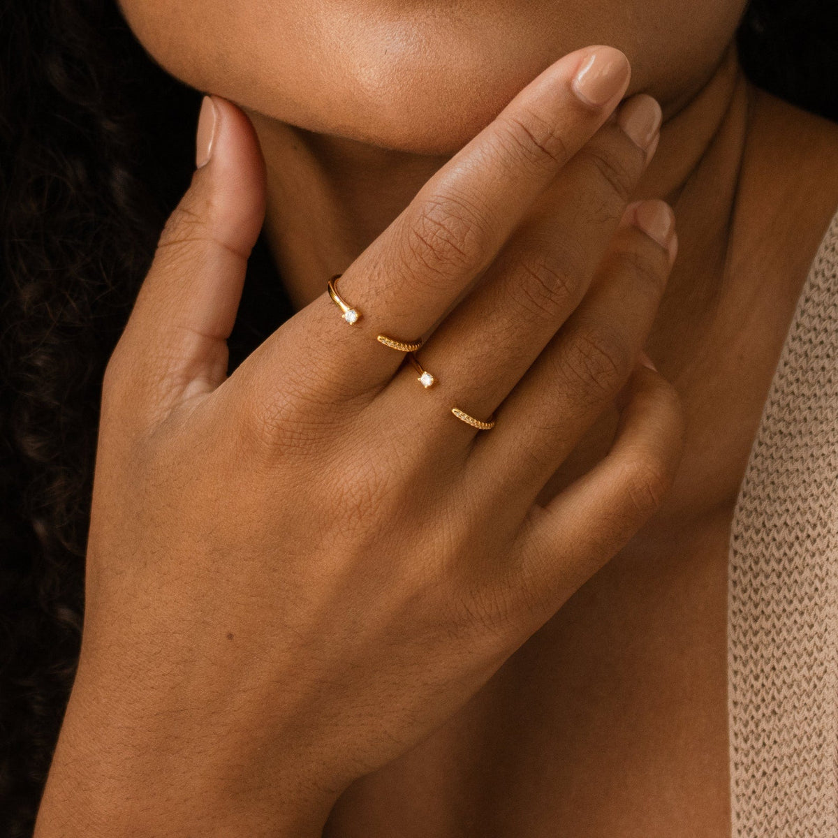 Cecilia pave ring