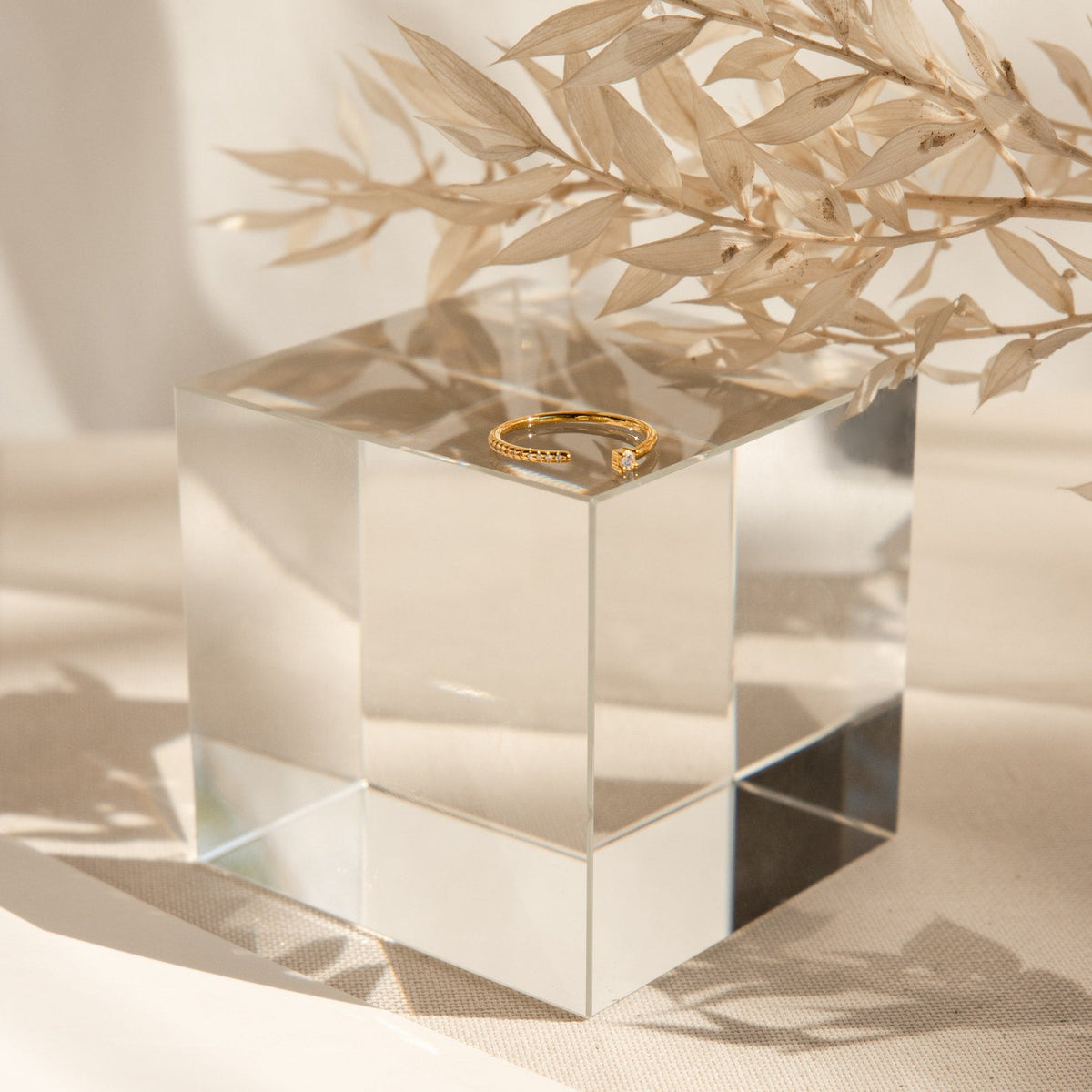 Cecilia pave ring