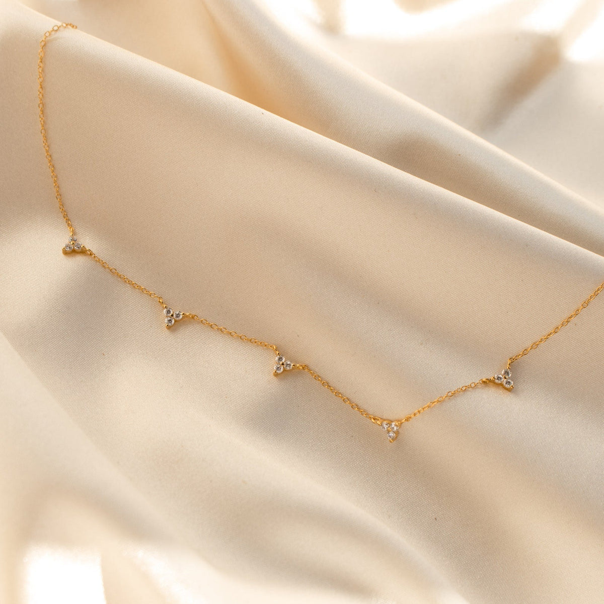 Hana diamond station necklace