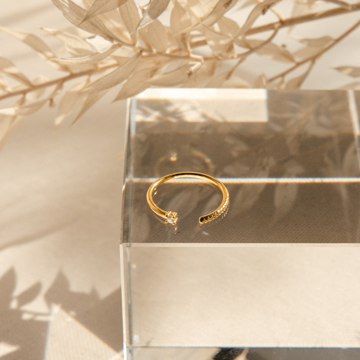 Cecilia pave ring