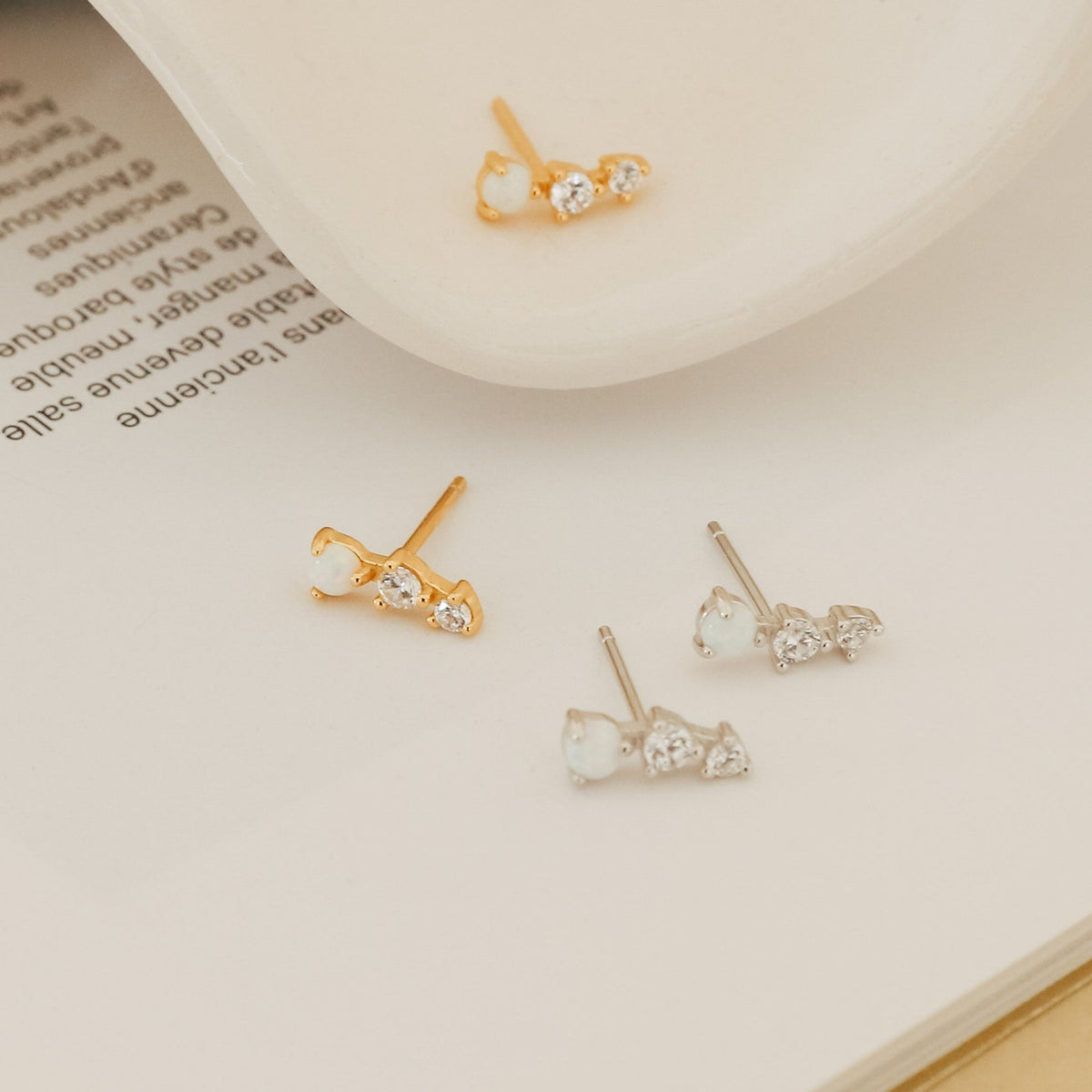 Maeve opal studs