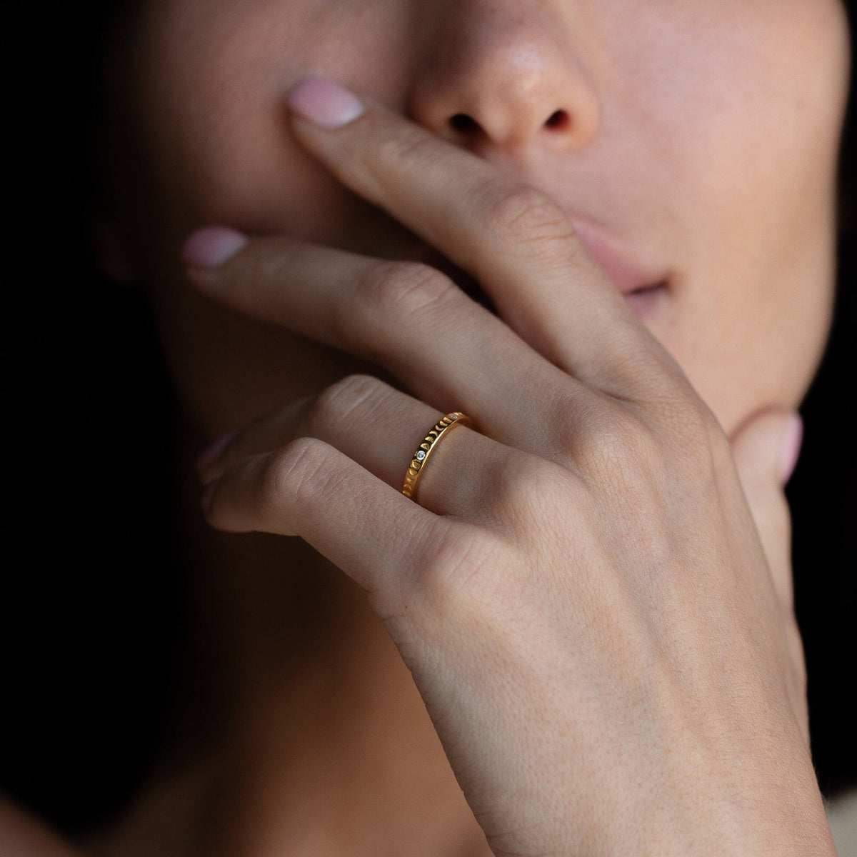 Augustine moon phase ring