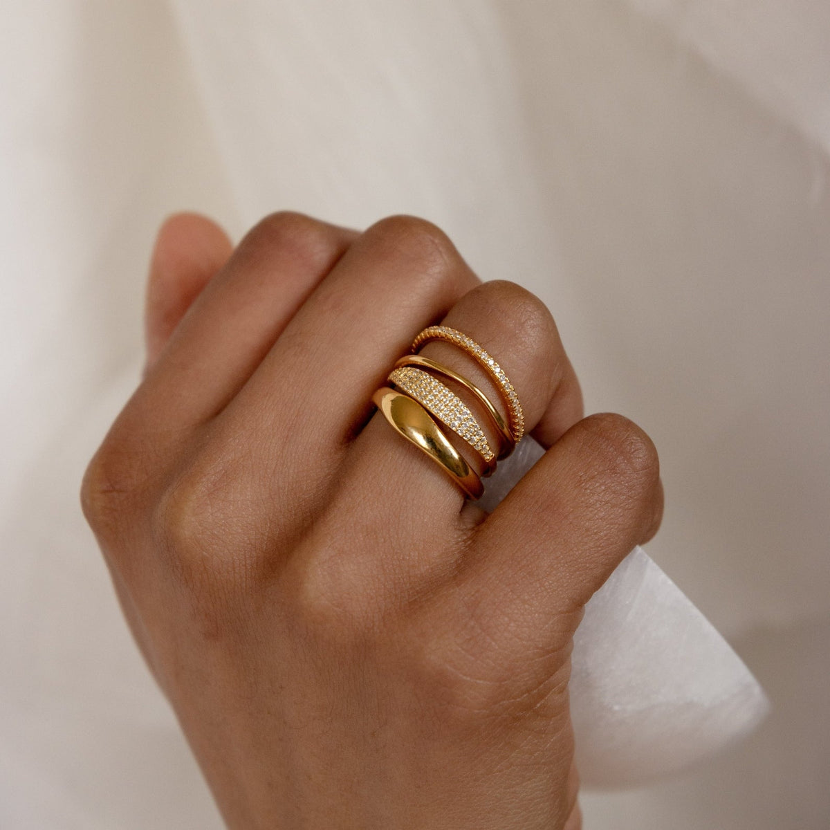 Duo form ring set