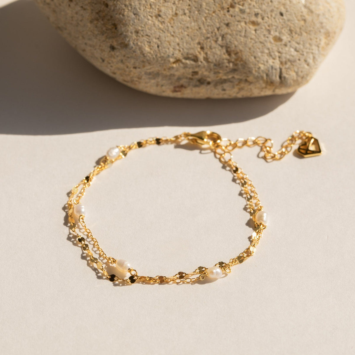 Magnolia pearl wrap bracelet