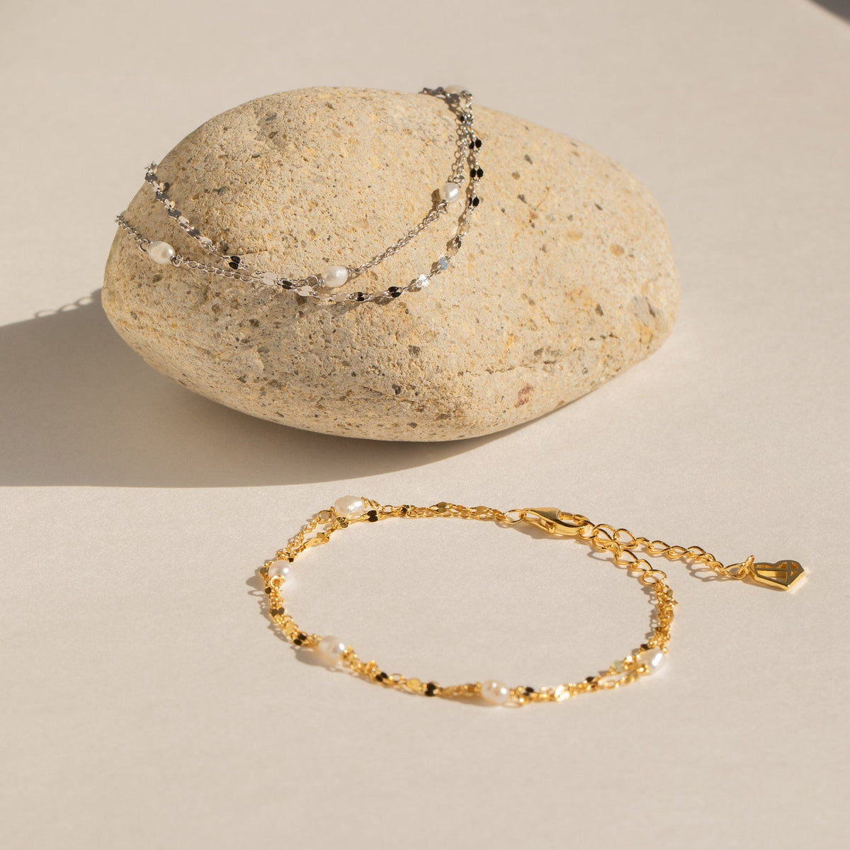 Magnolia pearl wrap bracelet