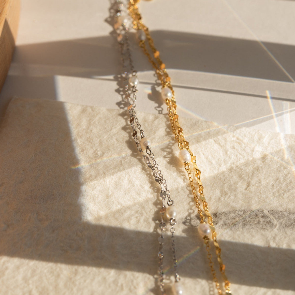 Magnolia pearl wrap bracelet