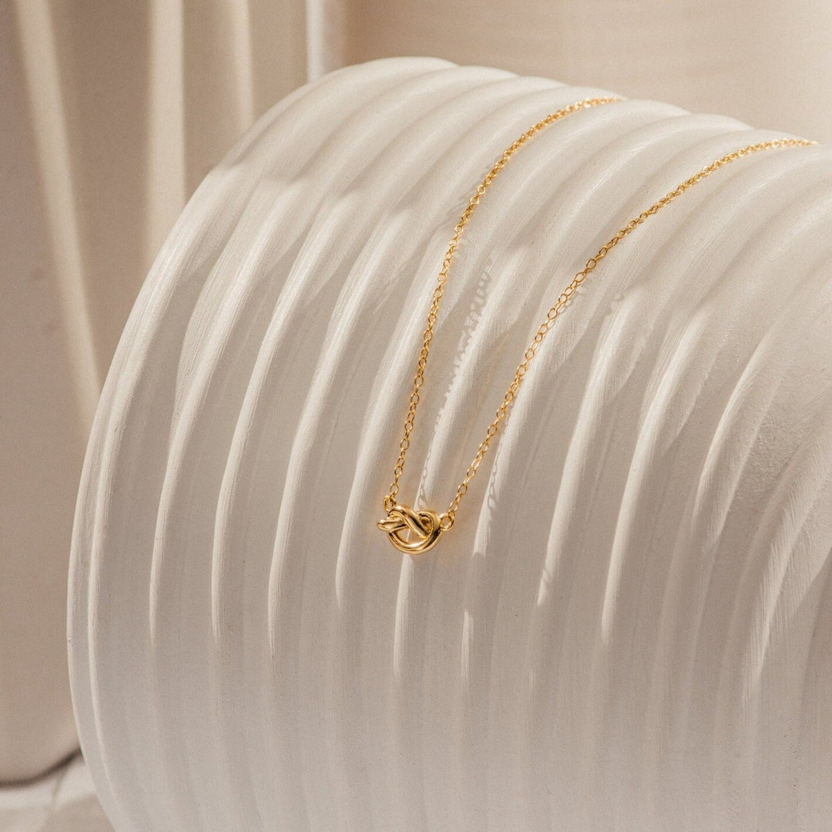 Love knot necklace