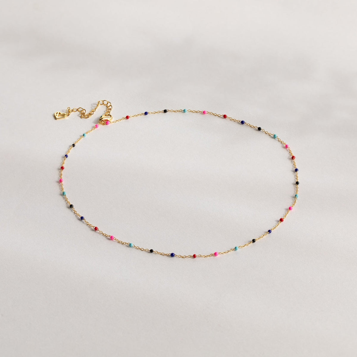 Rainbow station necklace