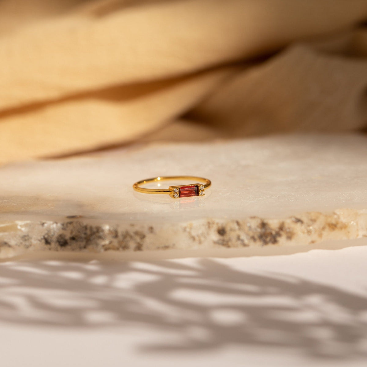 Empire garnet ring