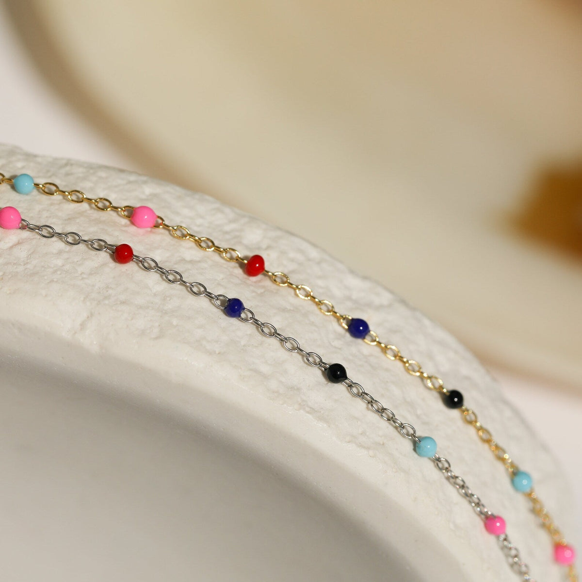 Rainbow station necklace