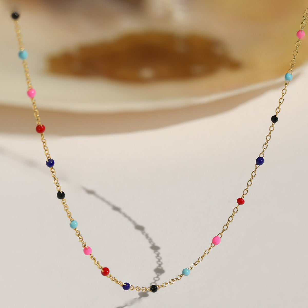 Rainbow station necklace