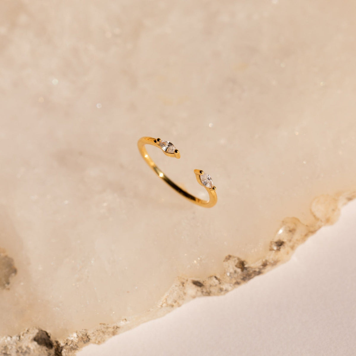 Celeste duo marquise ring