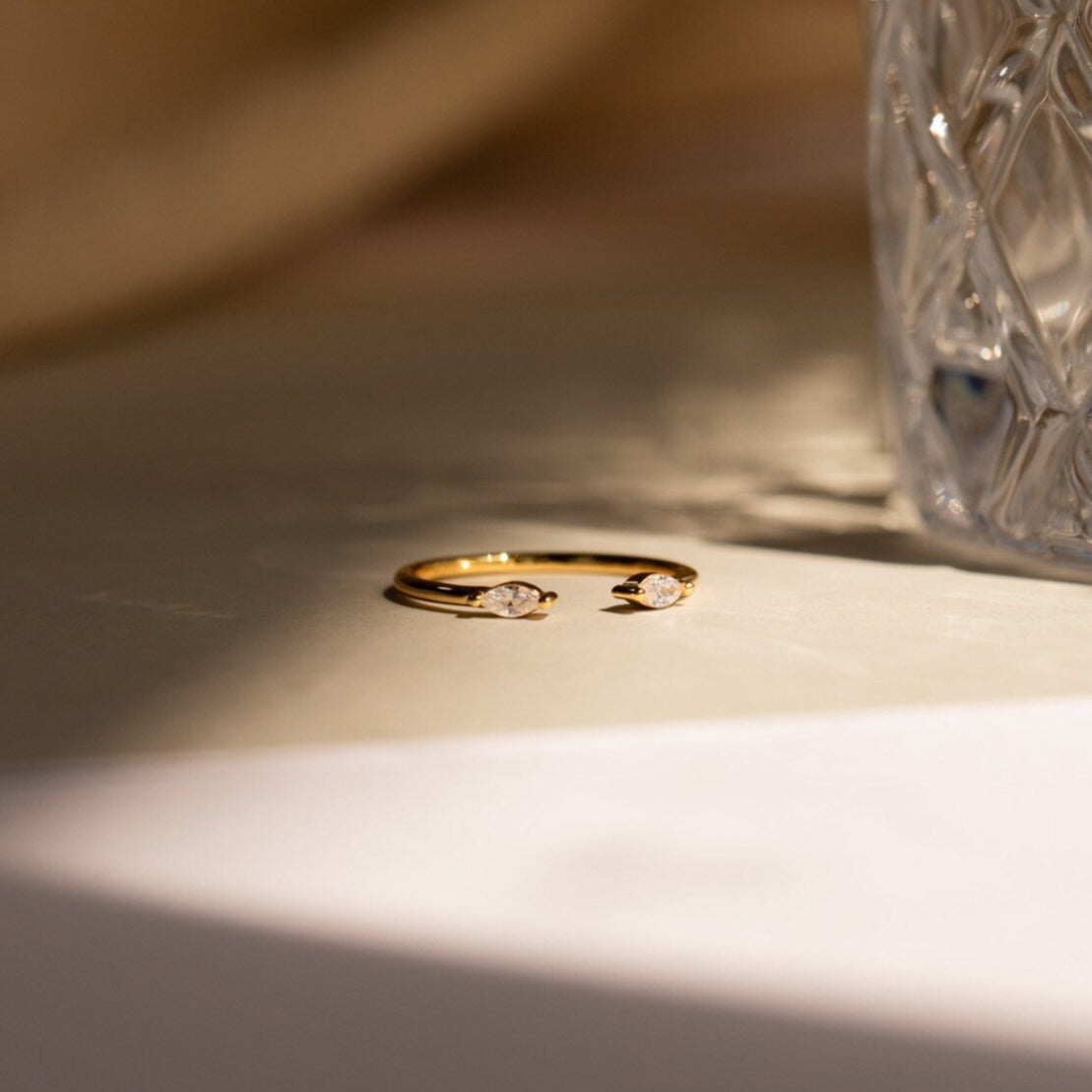 Celeste duo marquise ring