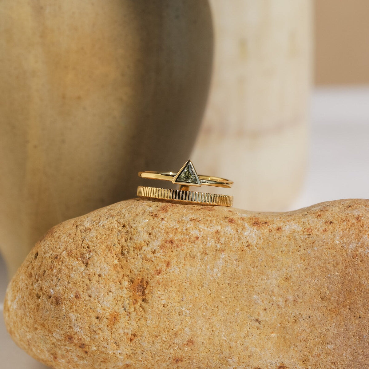 Jaida peridot duo ring