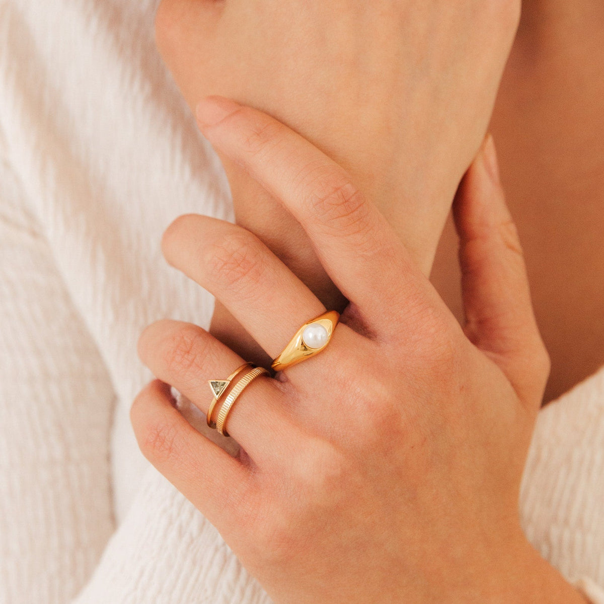 Jaida peridot duo ring
