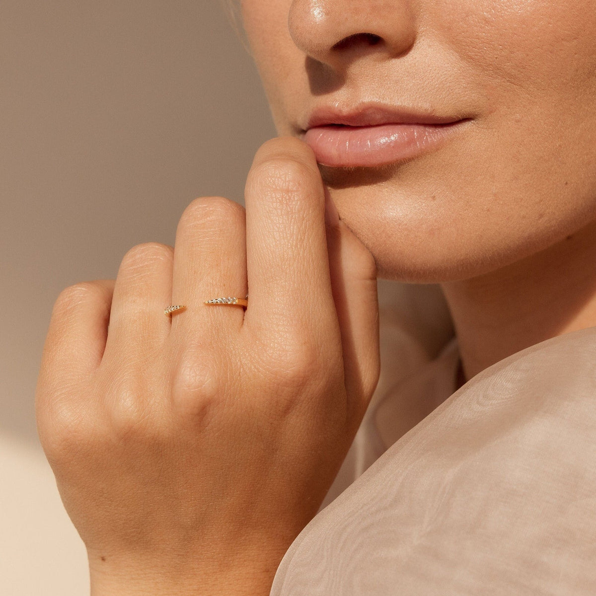 Jessie duo pave ring