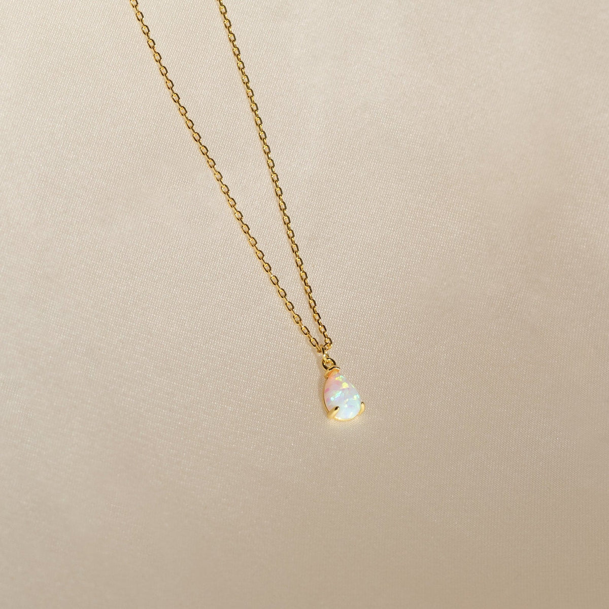 Tabitha opal drop necklace