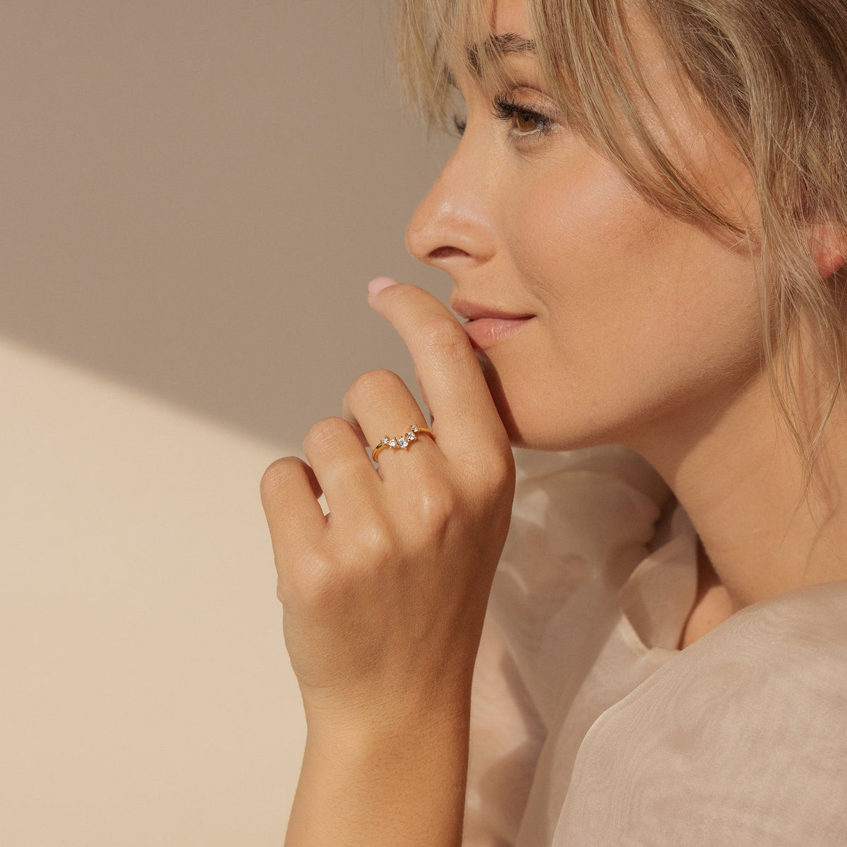 Marina chevron ring