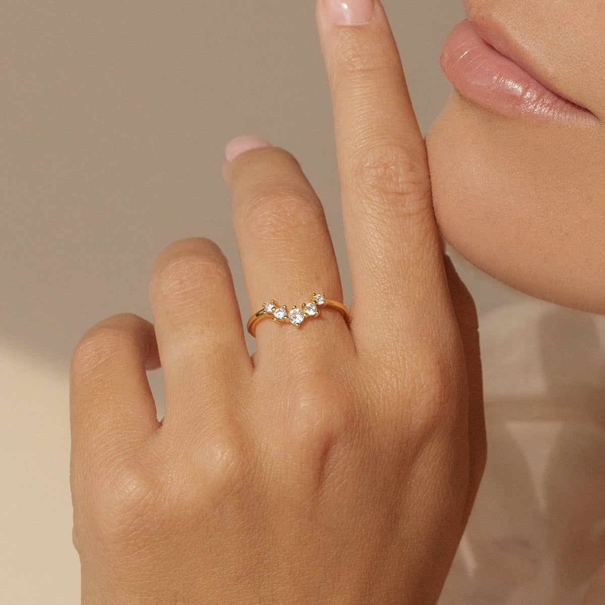 Marina chevron ring