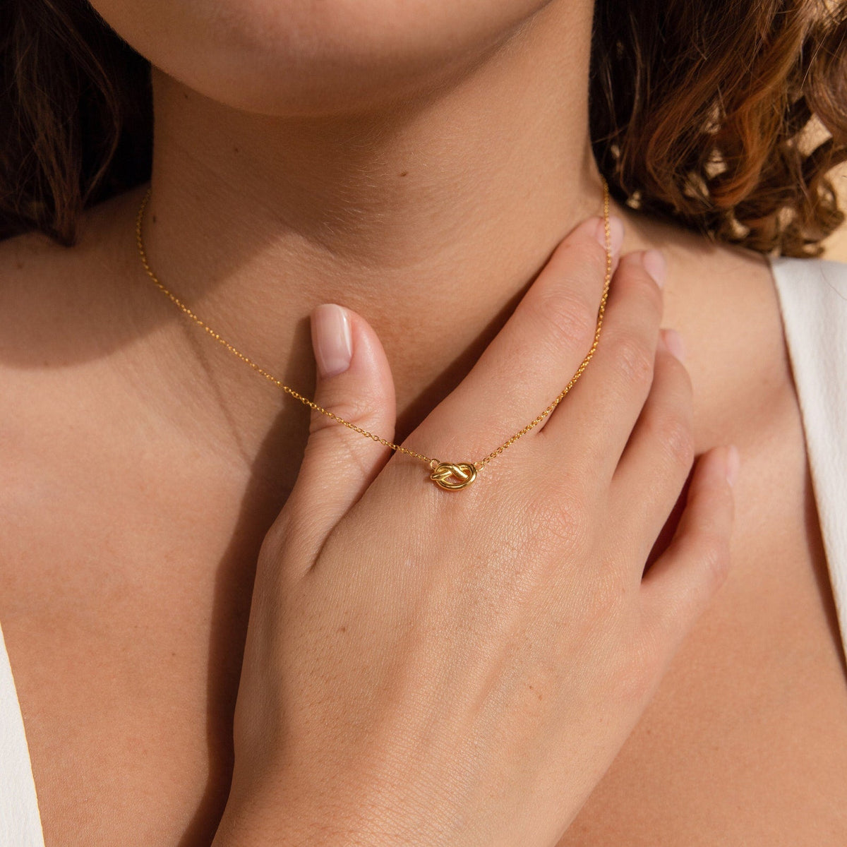 Love knot necklace