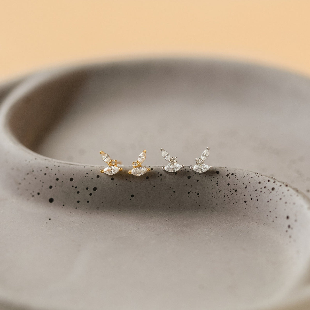 Flora marquise studs 3