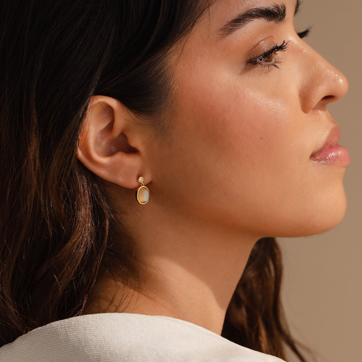 Moonstone drop earrings 4