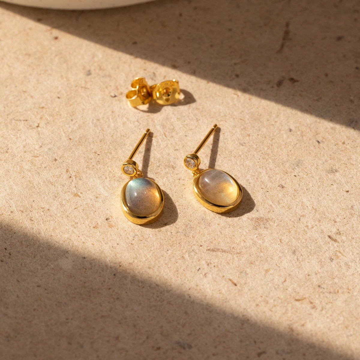 Moonstone drop earrings 3