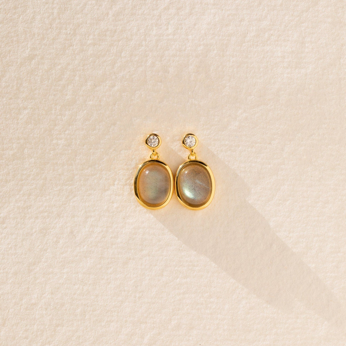 Moonstone drop earrings 2