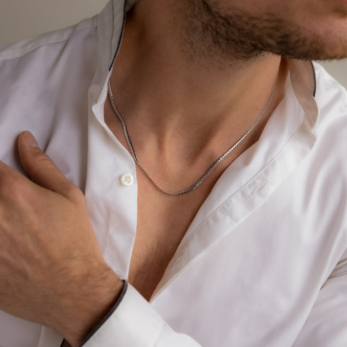 Men's snake chain necklace