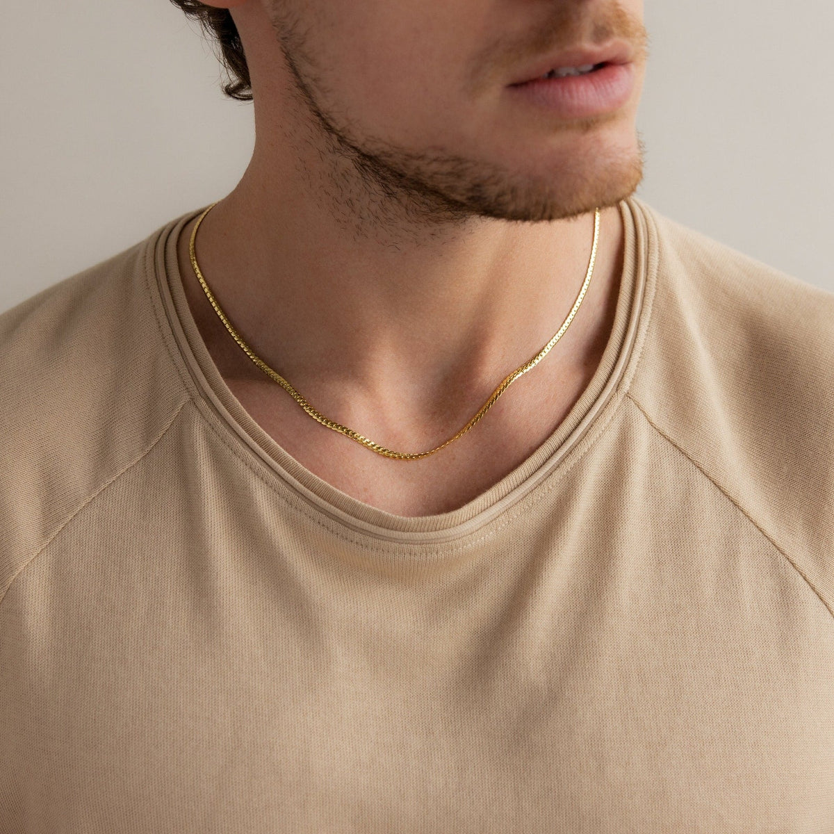 Men's snake chain necklace