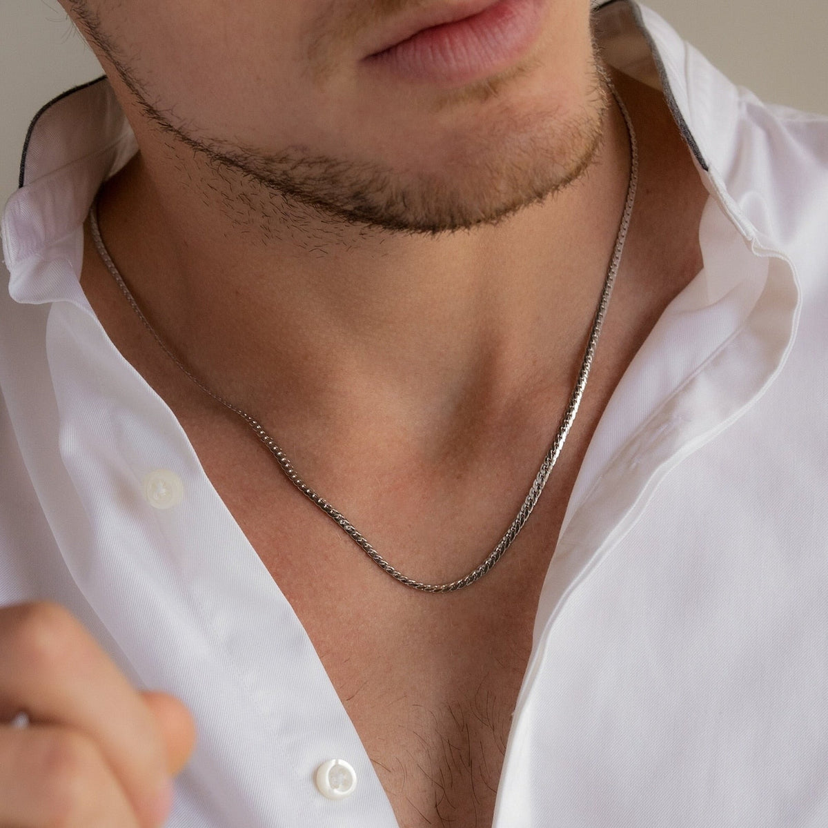 Men's snake chain necklace