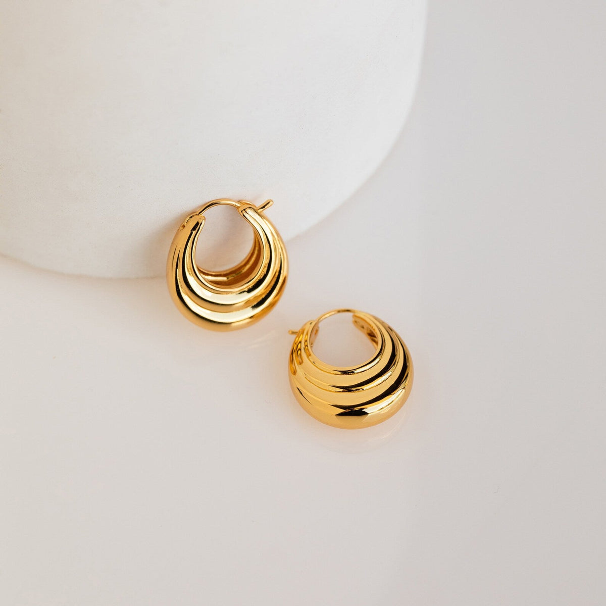 Katrina ribbed hoops