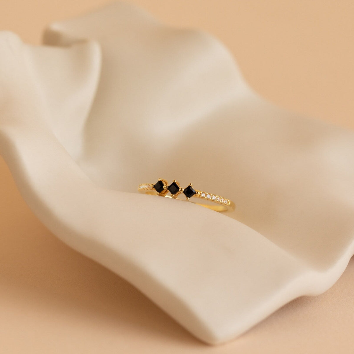 Helena black diamond ring