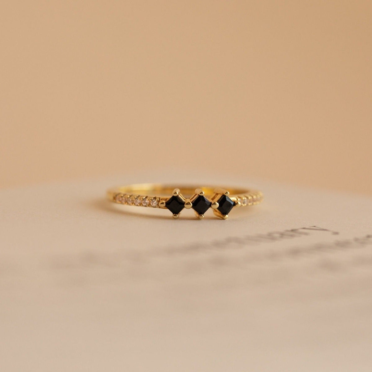 Helena black diamond ring