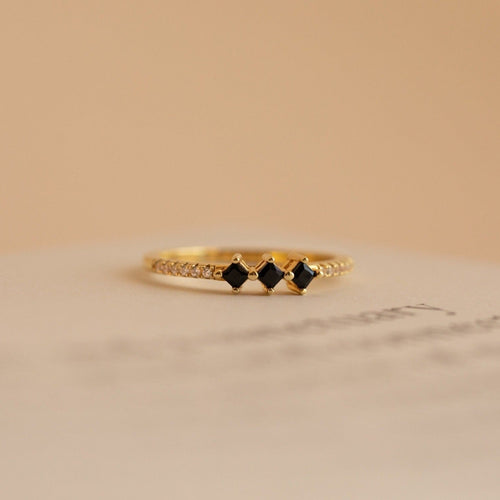 Helena black diamond ring