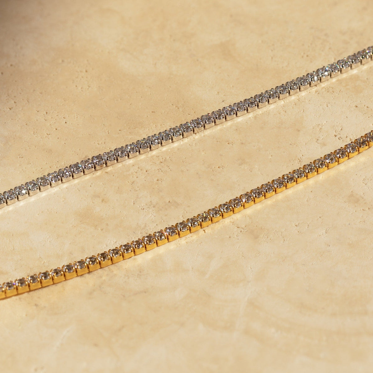 Diamond tennis choker necklace
