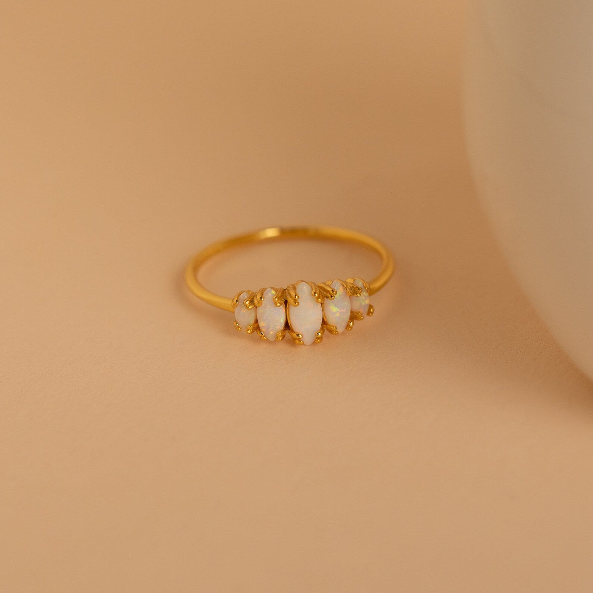 Marquise opal statement ring