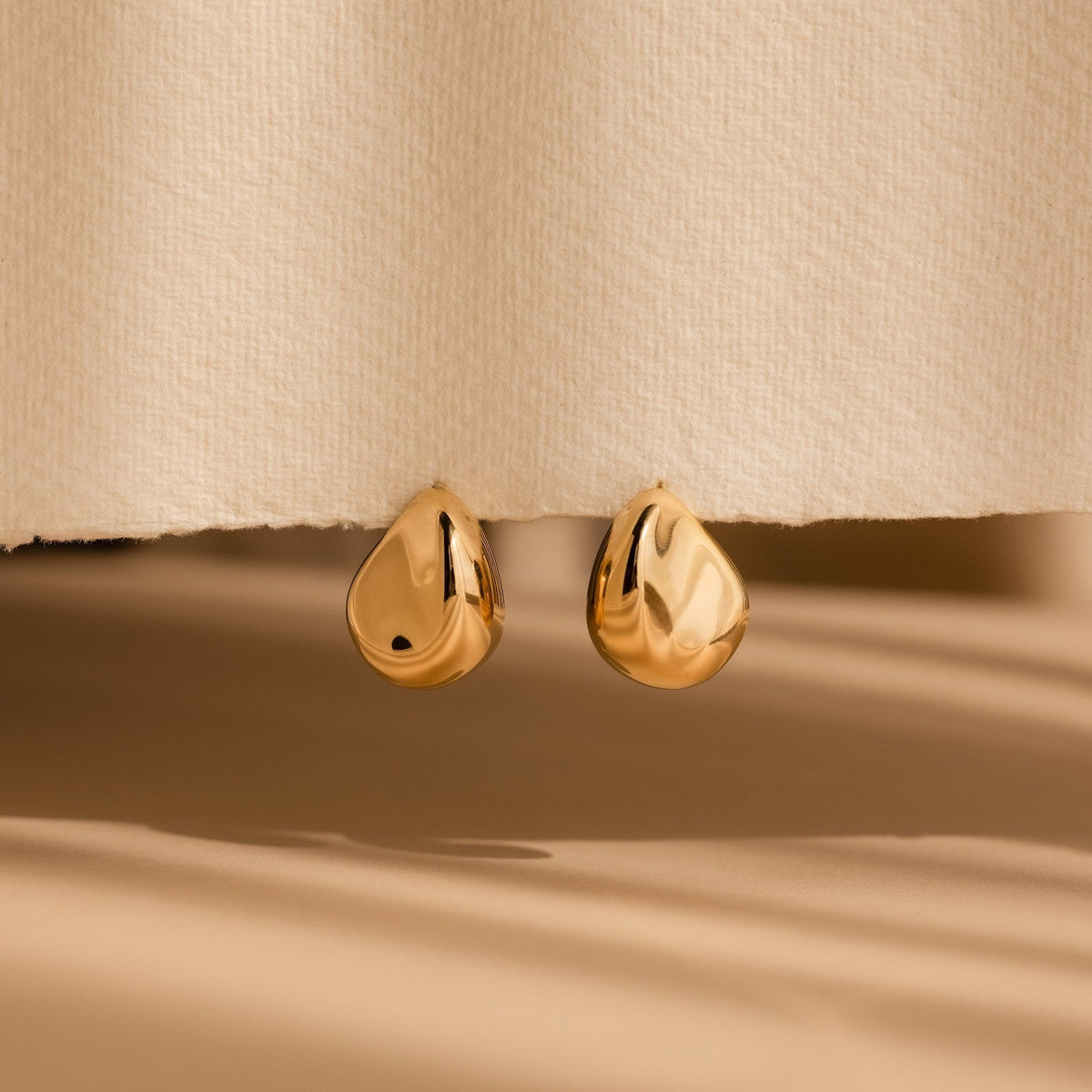 Bold teardrop studs