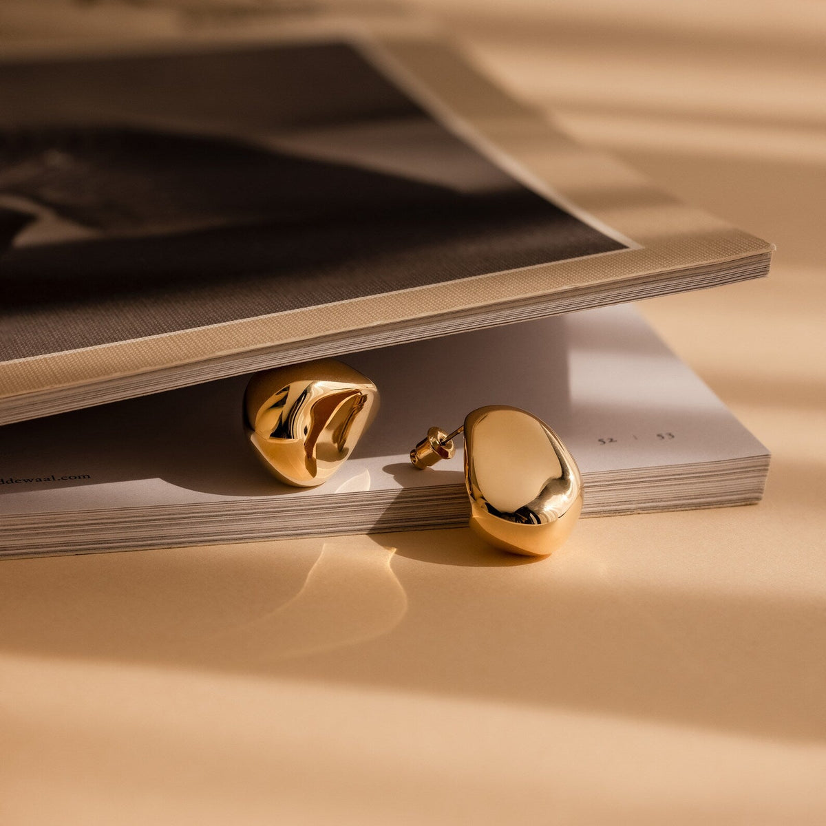 Bold teardrop studs