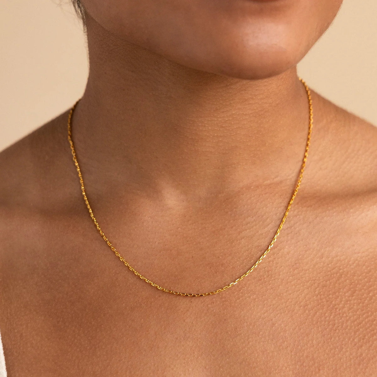 Skinny mariner chain necklace