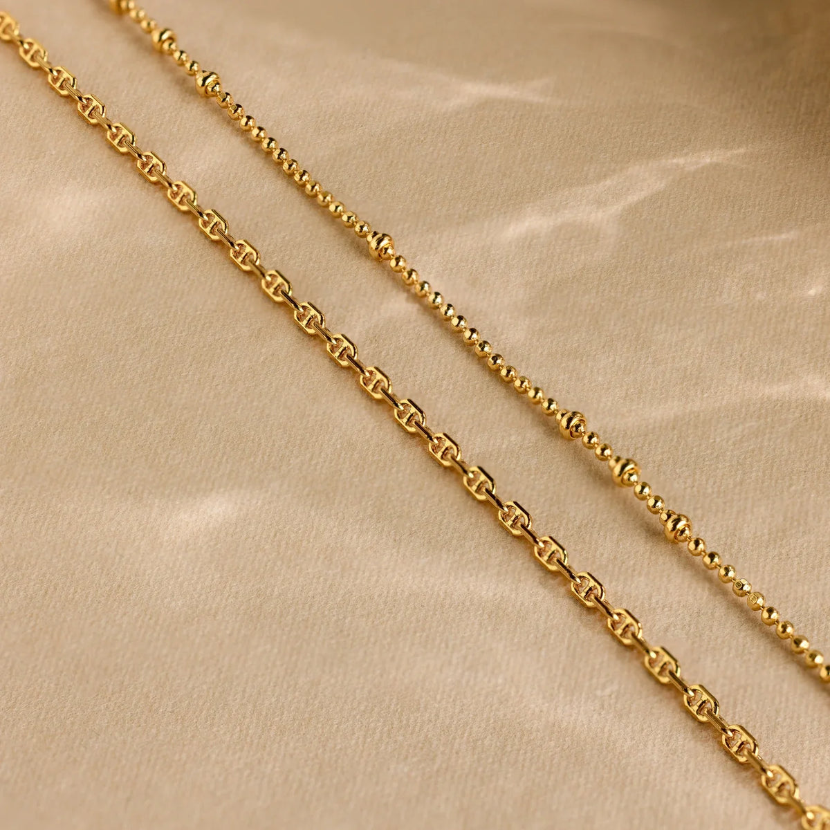 Skinny mariner chain necklace