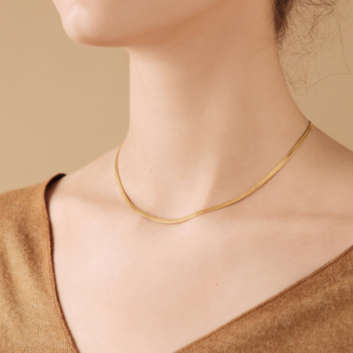 Herringbone necklace