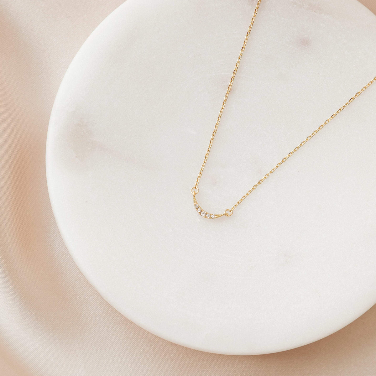 Lucia pave necklace